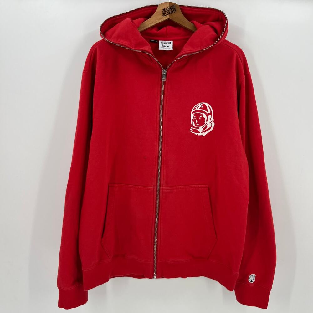 Billionaire Boys Club BBC Pharrell Arc Logo Full Zip Hoodie in Red XL